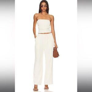 NWT SNDYS Roma Pant in Ivory (also selling top separately!)